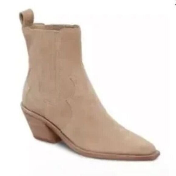 Dolce Vita Senna Suede Boots in Almond 9.5 NWT - Picture 1 of 2